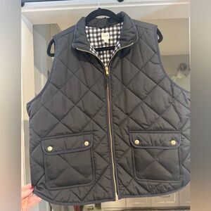 NWT PLUS J. Crew Black Vest